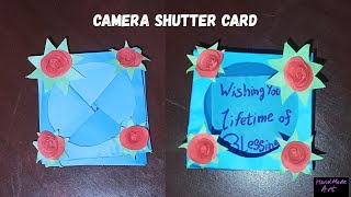 Diy camera shutter card  ||  surprise message  card idea
