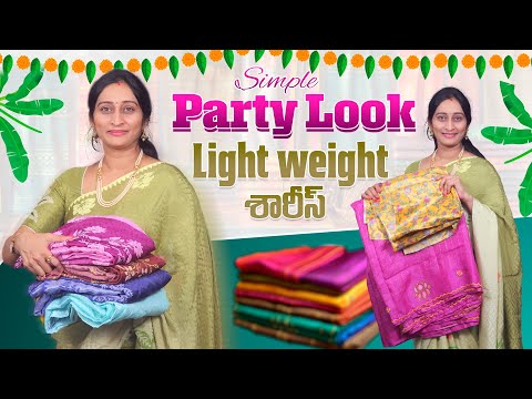 Elevate Your Style: Lightweight Sarees for Effortless Party Glam