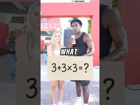 What Is 3 + 3 x 3 ? #shorts #trending #viral #fyp