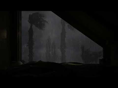 Rain Sounds Covers the Narrow Room Ambience - Lying in Attic and Listening to Rain Falling on Roof