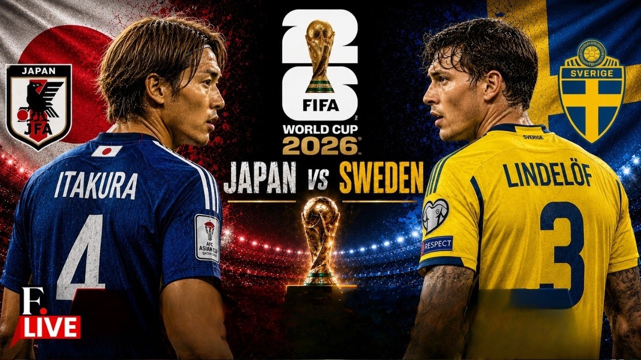 🔴FIFA World Cup 2026 LIVE | Japan vs Sweden | Wataru Endo vs Victor Lindelof