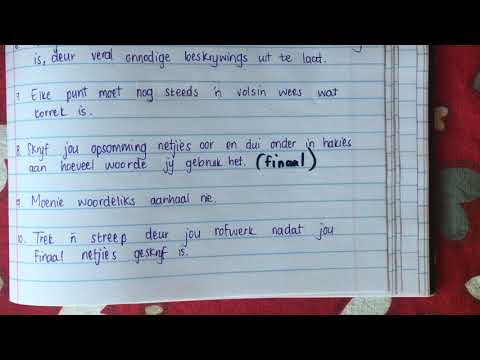 AFRIKAANS GRAAD 8: 28 April 2020 - periode 1 (2881)