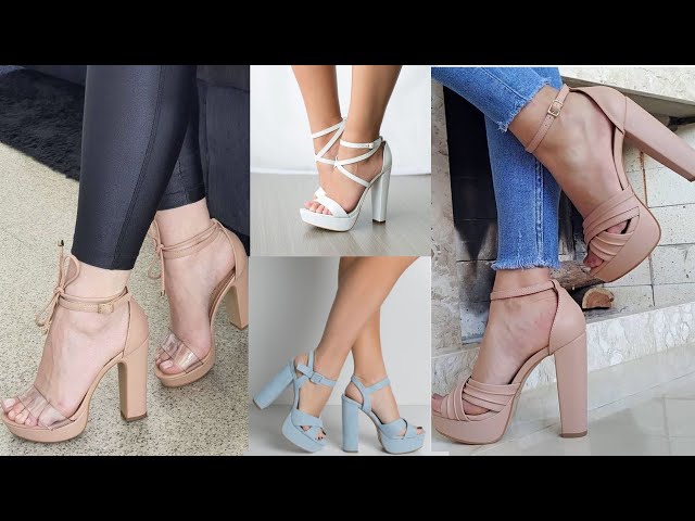 Vídeo relacionado con Sandalias de tacón cuadrado con hebillas para mujer, Peep Toe recorte sandalias de tacón grueso bajo Slingback Peep Toe vestido sandalia zapatos de cuña (Marrón,43)