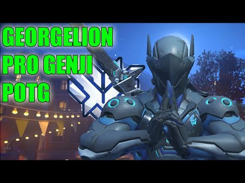 GEORGELION PRO GENJI GAMEPLAY POTG - TOP 500 OVERWATCH SEASON 24