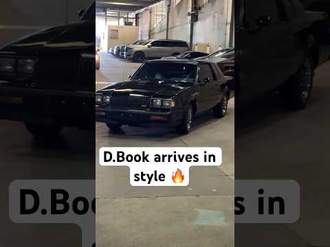 Devin Booker rolls up to Game 4 In the classic Buick Grand National! #Shorts