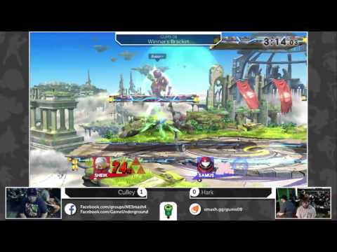 GUMS08 Singles (Winner's Bracket) - Culley (Sheik) vs WFU Hark (Samus)