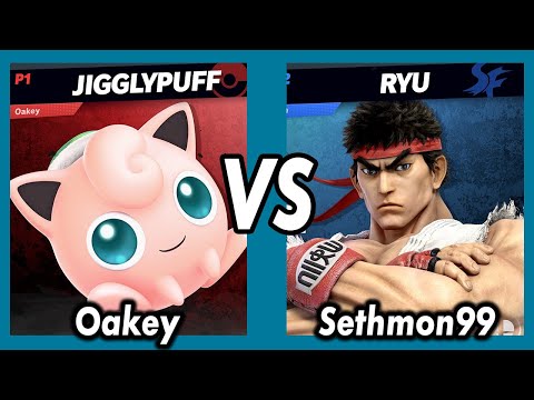 Vortex Smash Weekly Losers Round 1 9/1/21 - Oakey (Jigglypuff) VS Sethmon99 (Ryu)