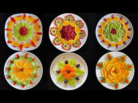 Top 6 Fruits Decoration Ideas / Super Fruits Decoration / Fruit curving & cutting Tricks /Fruits Art