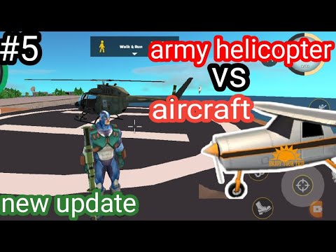 rope hero vice town army helicopter vs aircraft new update version naxeex gamer