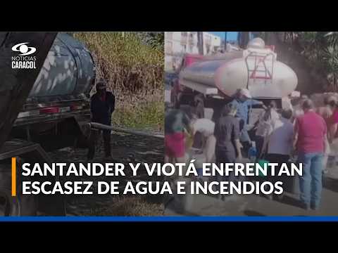 ¿Crisis hídrica en Santander y Cundinamarca? Hay preocupación por riesgo de desabastecimiento