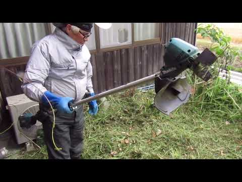 【凸凹宮司の徘徊】no.28  2022-06-05 am マキタ18vスプリット式草刈り機・マキタ 樹脂刃3枚式替刃・アイガモンシュレッダーブレード