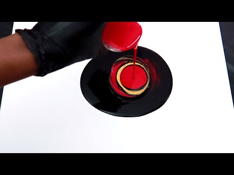 Large Canvas| Open Cup| Acrylic Pour