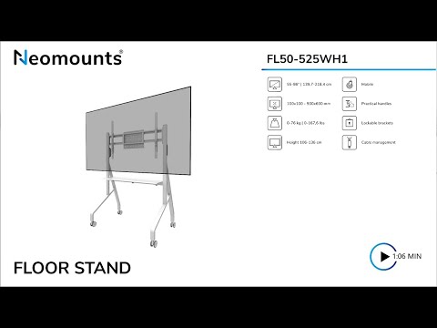 Neomounts FL50-525WH1 MOVE GO Rollwagen video preview