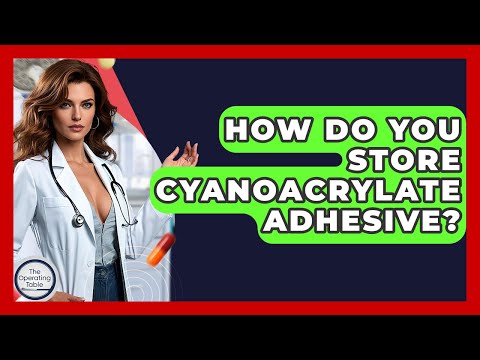 How Do You Store Cyanoacrylate Adhesive? - The Operating Table