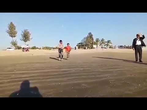 A gust of wind at Teknaf Sea Beach, Cox's Bazar