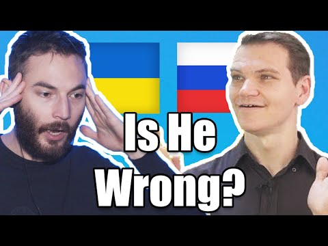 Volodymyr reacts to "Difference between Russian and Ukrainian" LANGFOCUS