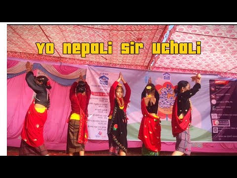 Yo Nepali sir UchaLi  ( Dance Program  Ghorkha school /  Dance By _ DIViNE Academy