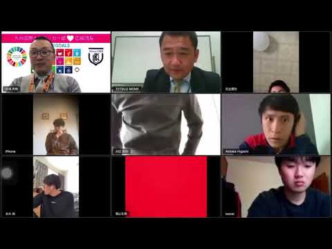 大学サッカー部がリモートミーティングを開始。テーマ「SDGs」