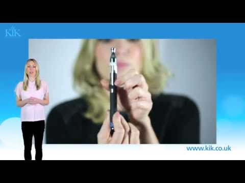 Part of a video titled KIK E-Cigarette Training Series: Intermediate product Vape 02 ecig kit