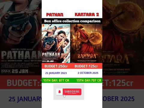 kantara chapter 1 vs pathaan | Box office collection comparison | Shahrukh Khan # rishabh setty