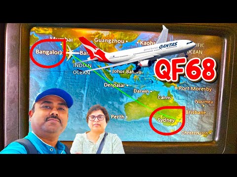 Qantas QF68 A330 – 12-Hour Bangalore to Sydney Full Flight Review ✈️