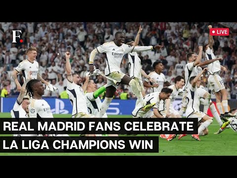 LIVE: Real Madrid Fans Celebrate Winning the 36th La Liga Title