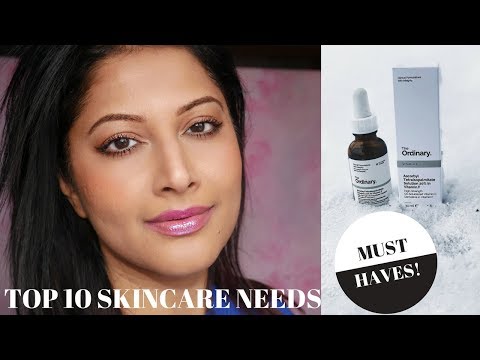TOP 10 SKINCARE PRODUCTS & STEPS FOR ACNE, ANTI AGEING,SCARS  | THE ORDINARY SKINCARE RESULTS 2018