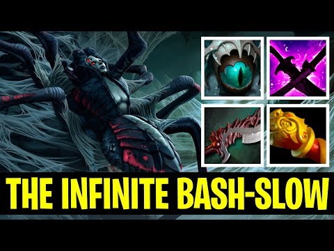 Infinite Bash And Slow Build - Broodmother WITH Skadi, S&Y, Abyssal And MKB - Meracle 7.17 - Dota 2