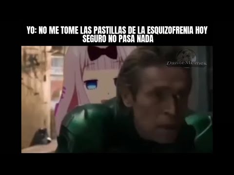 Yo: no me tome las pastillas de la esquizofrenia hoy seguro no pasa nada