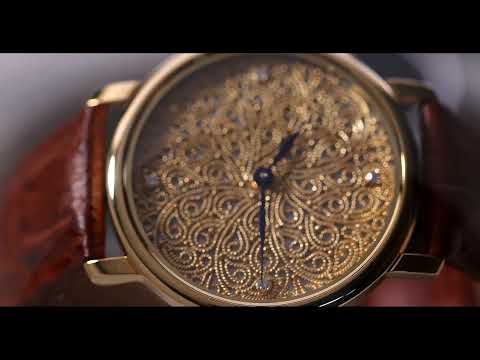 Buy Online Titan Nebula Filigree Quartz Analog 18 Karat Solid Gold