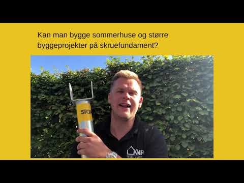 Kan man bygge sommerhuse og større byggeprojekter på skruefundament?