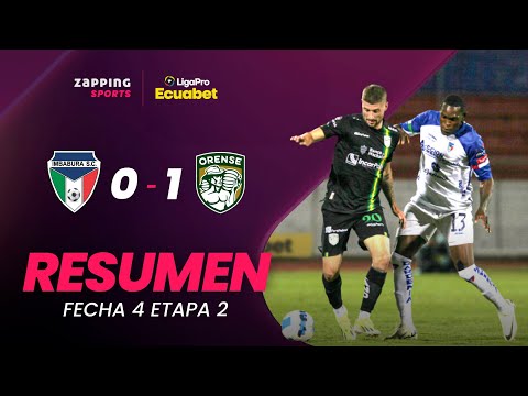 Imbabura SC 0 - 1 Orense SC / Resumen Fecha 4 / 2da Etapa / LigaPro Ecuabet