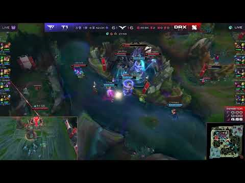 T1 Zeus Gnar splitpush wins the game - T1 vs DRX - LCK 2023