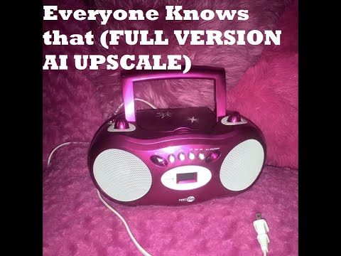 Everyone Knows That (Ulterior Motives) - FULL SONG AI UPSCALE [CLEAN VERSON]