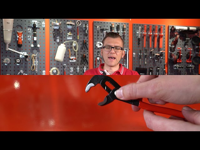 Video teaser for KS TOOLS 115.2010 Wasserpumpenzange mit Druckknopfverstellung 240mm