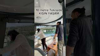 Kışın teknede yaşama bakalım mı . #vlog #automobile #yacht #keşfet