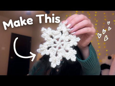 ❄️ How to Crochet a Snowflake for Beginners | Quick Project