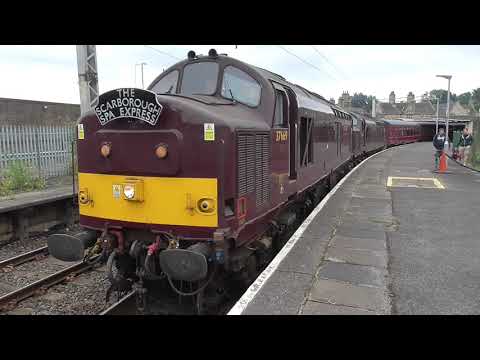 37669 & 37706 Carnforth - Scarborough 1st August 2019