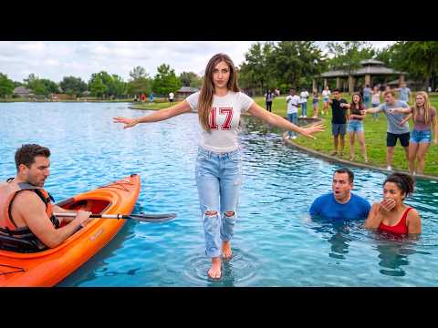 Walking on Water Prank with my Family!
