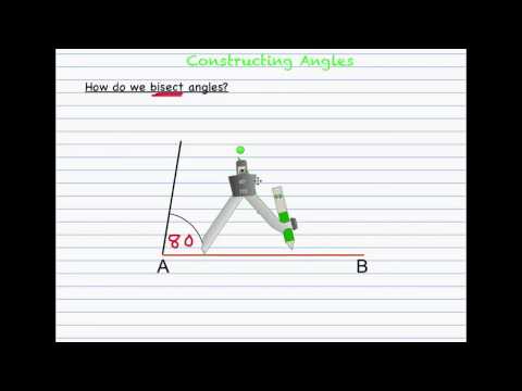 How to Construct 30, 45, 60, 90, and 120 degrees - YouTube