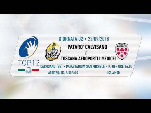 TOP12 2018/19, Giornata 2 - Patarò Calvisano v Toscana Aeroporti I Medicei