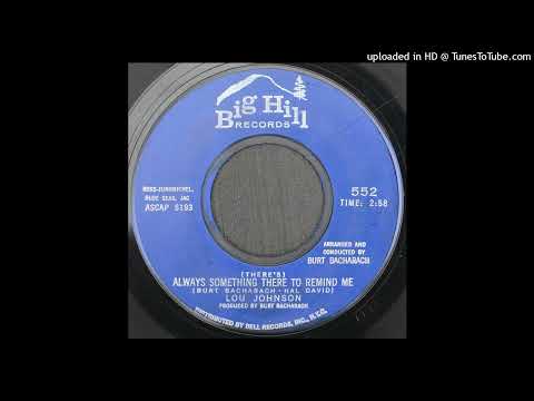 Lou Johnson - There's Always Something There To Remind Me - 1964 Soul - Bacharach/ David Song