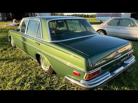 Profile of Barn Find 1969 300 SEL 6.3 Mercedes sedan-- SOLD