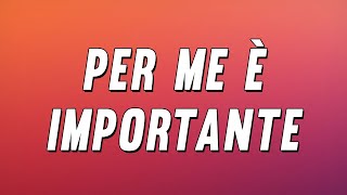 Tiromancino - Per me è importante ft. Tiziano Ferro (Testo)