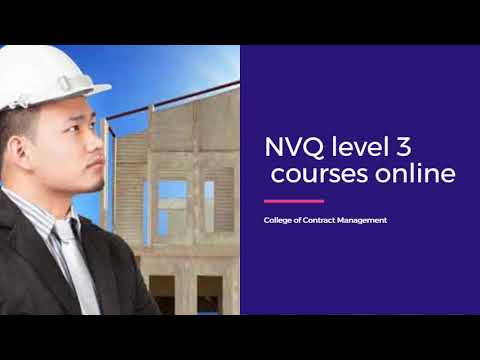 NVQ Level 3 courses online