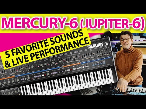 🎹 Marcury-6 Synth 🔥 (Jupiter-6) 5 Favorite Sounds and Live Performance @AGDugros