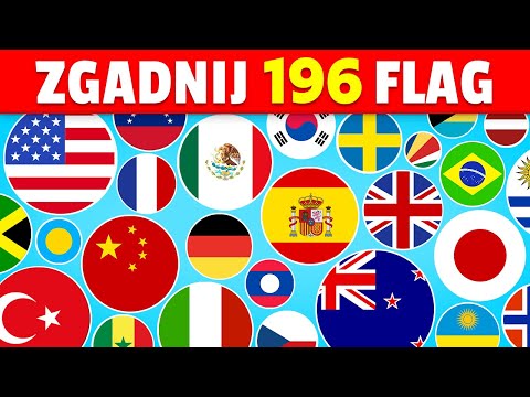 Zgadnij 196 FLAG Świata 🚩🌍 Quiz z FLAGAMI