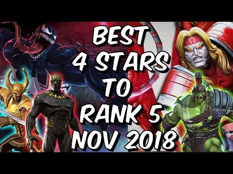 Best 4 Star Champions To Rank 5 November 2018 - Marvel Contest Of Champions