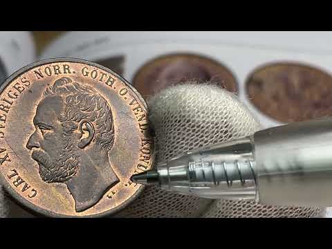 Karl XV, 5 Öre 1862 med stjärna - Vackert ocirkulerat exemplar från Roberto Delzanno Mynthandel