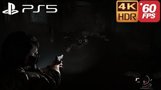 Joel Falls Down The Elevator Shaft Gameplay | The Last Of Us Part 1 PS5 60FPS 4K HDR